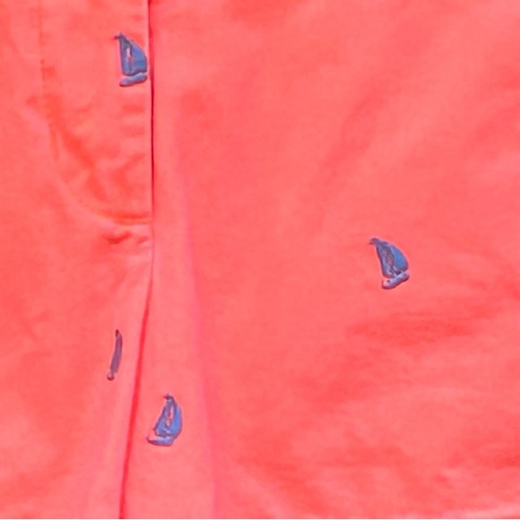 J.Crew Embroidered Sailboat Chino Zip Up Jean Short Size 2 - Picture 2 of 4
